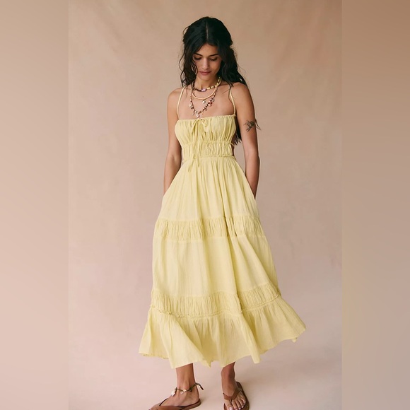 Free People Taking Sides Maxi Dress - Picture 1 of 5